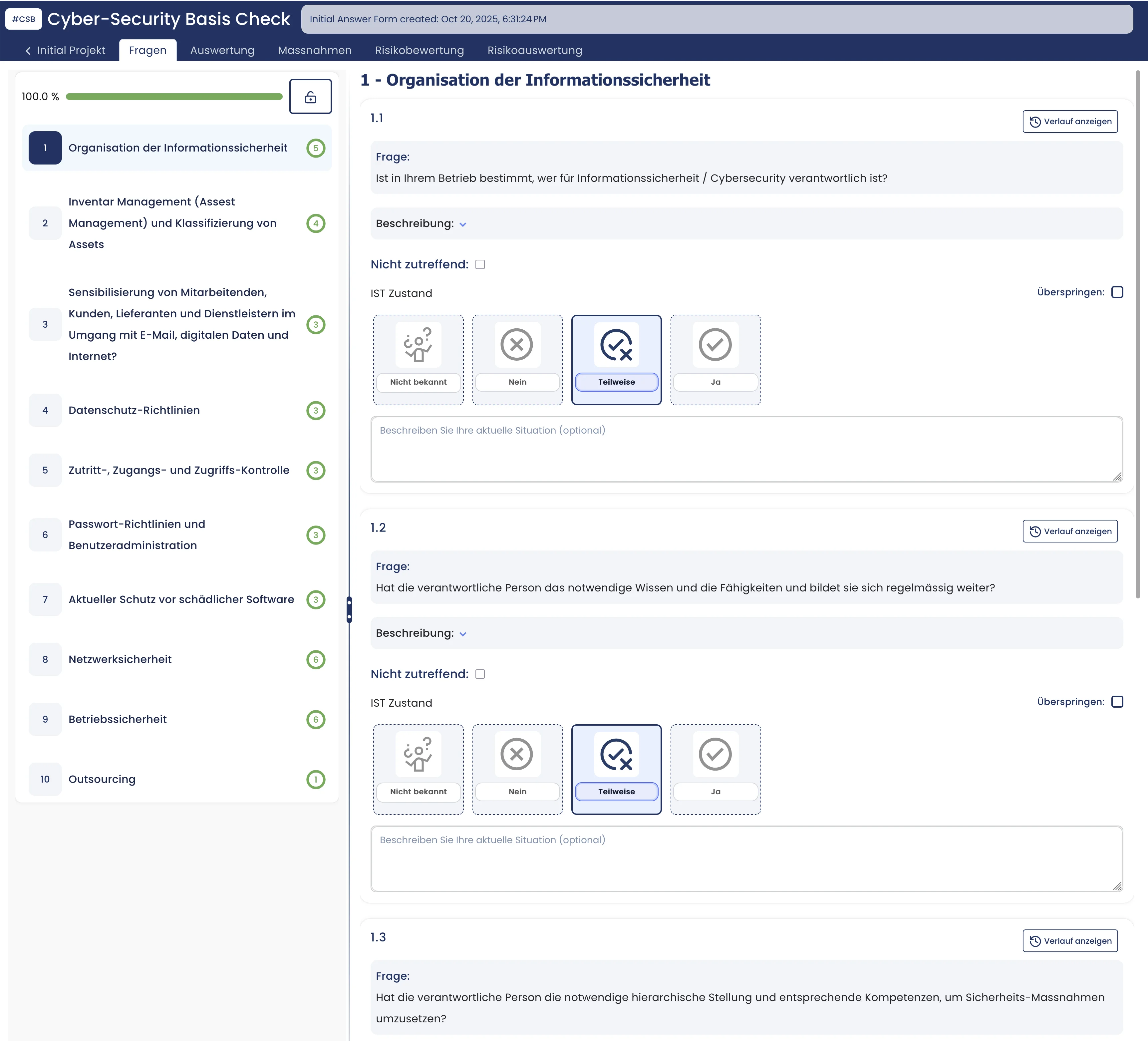 Cyber-Security Basis Check: Einfach, schnell und übersichtlich